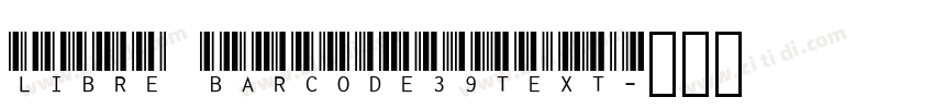 Libre Barcode39Text字体转换